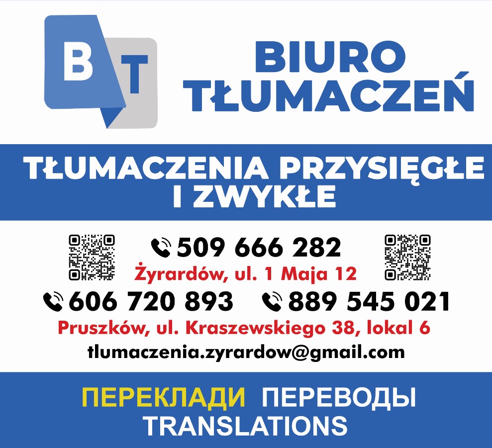 tłumaczenia GRODZISK MAZOWIECKI